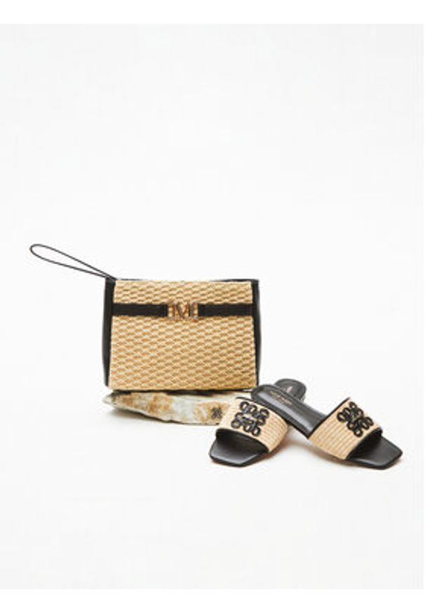 Nine West Klapki SMRL393661 Beżowy. Kolor: beżowy. Materiał: syntetyk