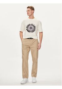 Hugo T-Shirt Nune 50515317 Écru Regular Fit. Materiał: bawełna #4