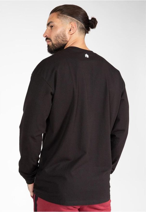 GORILLA WEAR - Bluzka męska z długim rękawem Gorilla Wear Boise Oversized Long Sleeve. Kolor: czarny. Długość rękawa: długi rękaw. Długość: długie