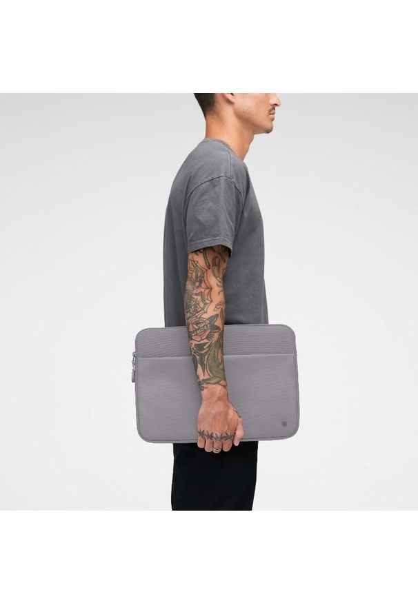 Pokrowiec Incase A.R.C. Sleeve do MacBook Pro 14'' (M4/M3/M2/M1/2024-2021) szary. Kolor: szary. Materiał: futro, materiał