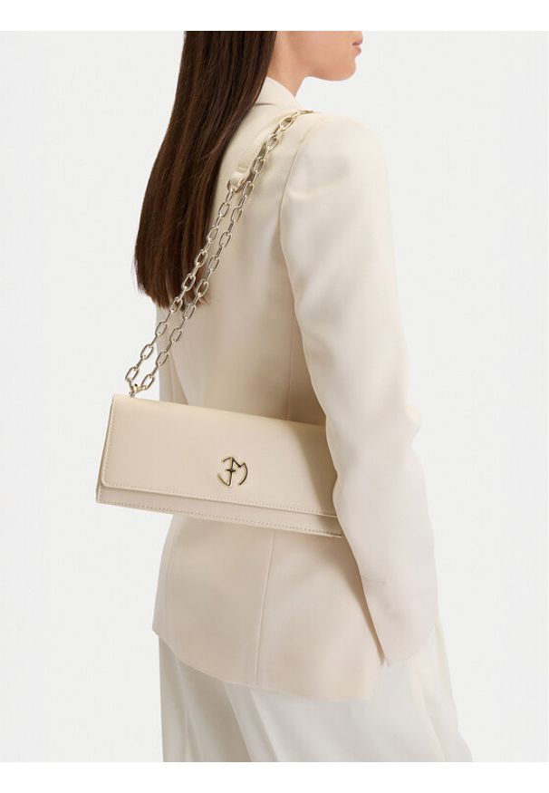 Eva Minge Torebka EO-ANIKA-LDA8635 Écru. Kolor: kremowy. Materiał: skórzane