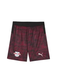 Puma - Męskie szorty RB Leipzig 25/26 PUMA Black Fast Red. Kolor: czerwony, wielokolorowy, czarny. Materiał: tkanina. Sport: fitness, piłka nożna