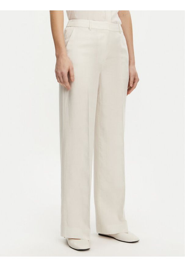 Calvin Klein Spodnie palazzo K20K208381 Beżowy Wide Leg. Kolor: beżowy. Materiał: lyocell