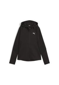 Puma - Damska rozpinana bluza EVOSTRIPE z kapturem PUMA Black. Typ kołnierza: kaptur. Kolor: czarny