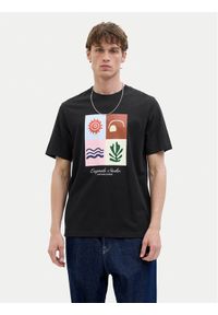 Jack & Jones - Jack&Jones T-Shirt Canggu 12277220 Czarny Regular Fit. Kolor: czarny. Materiał: bawełna