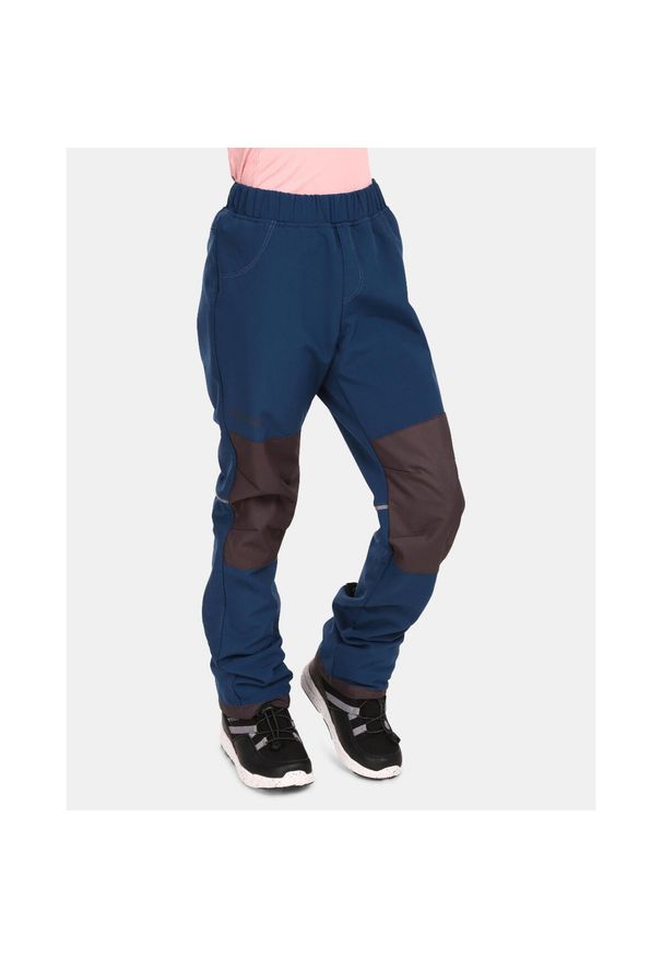 Dziecięce spodnie softshell Kilpi RIZO-J. Kolor: niebieski. Materiał: softshell. Sezon: lato. Sport: turystyka piesza