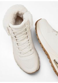 bonprix - Kozaki sznurowane Skechers z pianką memory. Kolor: beżowy #2