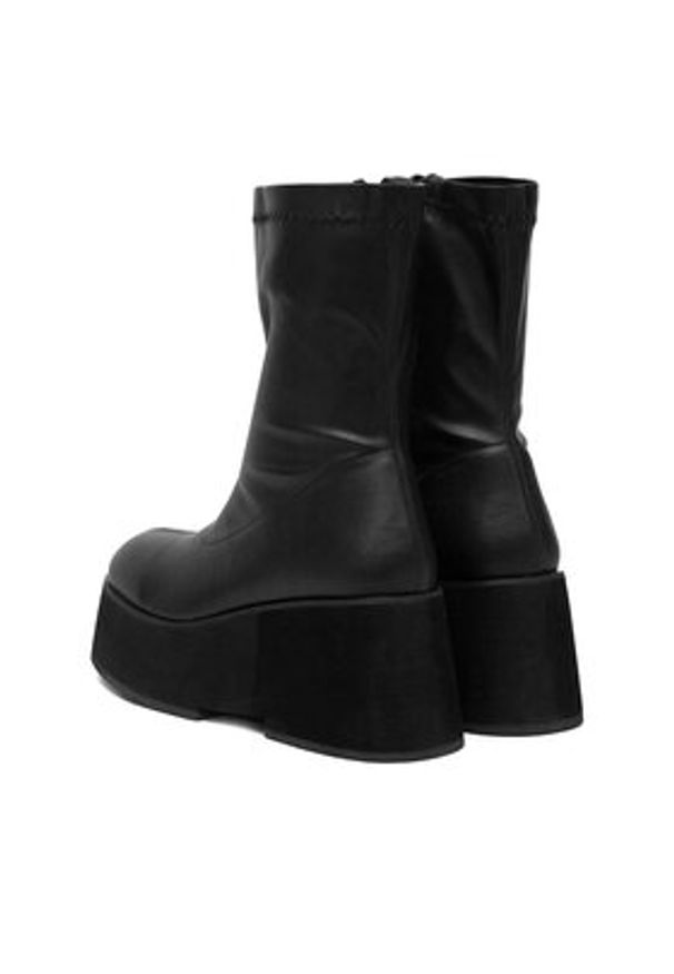 DeeZee Botki W3LH164802 Czarny. Kolor: czarny. Materiał: syntetyk, materiał