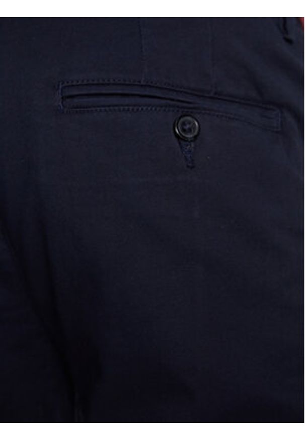 Selected Homme Chinosy 16087665 Granatowy Straight Fit. Kolor: niebieski. Materiał: bawełna