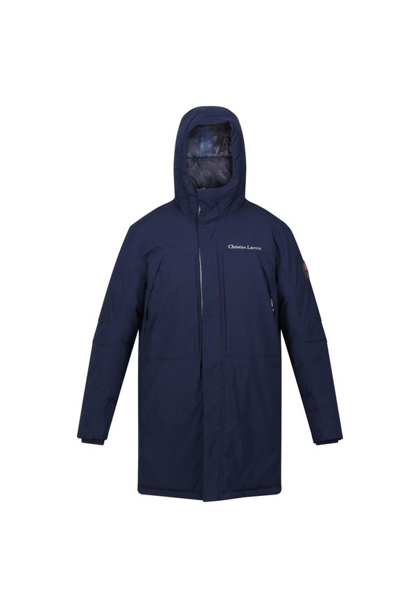 Kurtka turystyczna męska Regatta CLR przeciwdeszczowa ocieplana. Kolor: niebieski. Sport: turystyka piesza