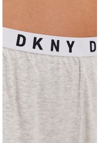DKNY - Dkny - Spodnie piżamowe. Kolor: szary. Materiał: dzianina. Wzór: nadruk #3