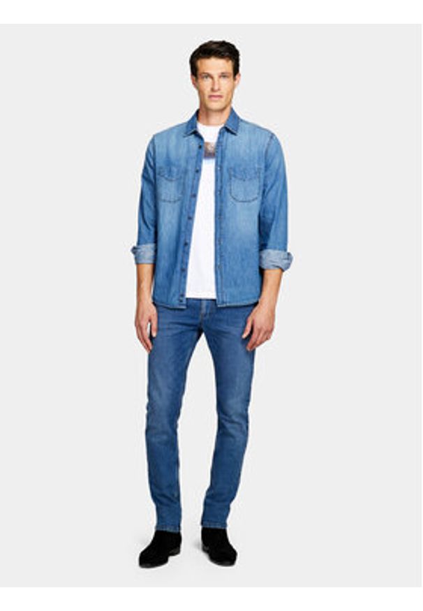 Sisley Jeansy 4MQBSE00O Niebieski Slim Fit. Kolor: niebieski