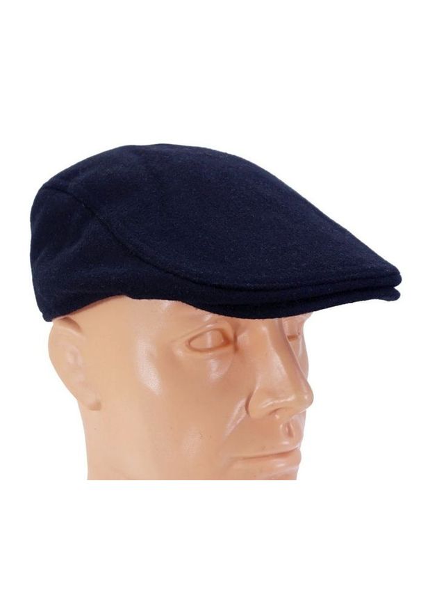Klasyczny Jesienno-Zimowy Męski-Kaszkiet – Granatowy, Ciepły - Pako Jeans. Kolor: niebieski. Materiał: poliester. Sezon: jesień, zima. Styl: klasyczny