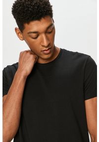 Lee - T-shirt (2-pack). Okazja: na co dzień. Kolor: czarny. Materiał: dzianina, bawełna. Styl: casual