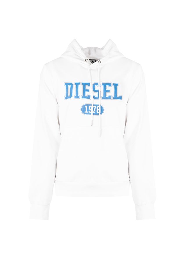 Diesel Bluza "S-Ginn" | A03826-0HAYT-100 | Mężczyzna | Biały. Kolor: biały. Materiał: poliester, bawełna. Wzór: nadruk. Styl: sportowy