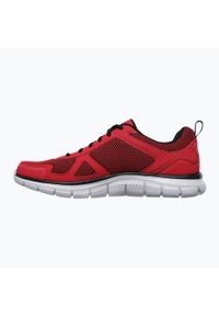 skechers - Buty męskie SKECHERS Track Bucolo. Kolor: czerwony. Sport: fitness