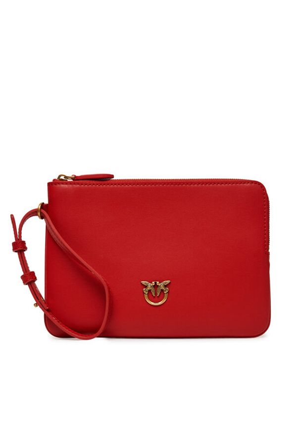 Pinko - PINKO Torebka Wristlet PE 25 PCPL 104353 A0F1 Czerwony. Kolor: czerwony. Materiał: skórzane