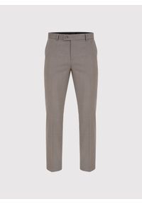 Pako Lorente - PAKO LORENTE – Jasnobrązowe spodnie ganiturowe. Kolor: brązowy. Materiał: poliester, wiskoza, elastan. Wzór: gładki. Styl: młodzieżowy, elegancki #3