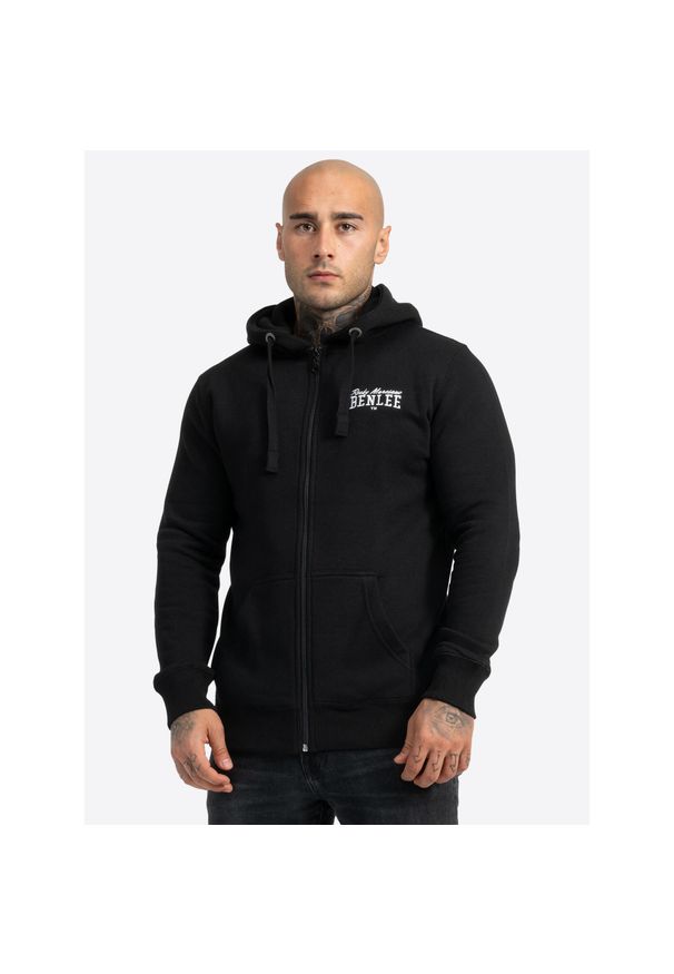 Bluza z kapturem i zamkiem błyskawicznym Benlee Chest Logo. Typ kołnierza: kaptur. Kolor: czarny