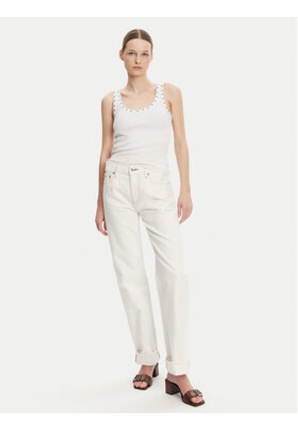 Calvin Klein Jeans Jeansy LV047B919G Écru