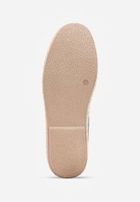 Born2be - Szare Espadryle z Ażurowej Siateczki Ozdobione Plecionką Lanivesa. Okazja: na co dzień. Kolor: szary. Materiał: jeans, len. Szerokość cholewki: normalna. Wzór: aplikacja, ażurowy. Sezon: lato. Styl: elegancki, klasyczny, wakacyjny, casual #5