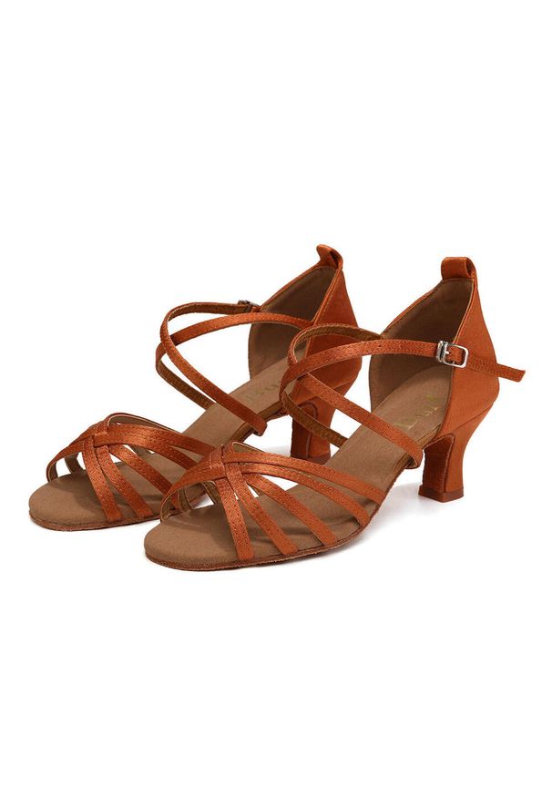 BURTAN - Buty damskie do tańca towarzyskiego i salsy Burtan Havana 3,5 cm. Kolor: beżowy. Sport: taniec