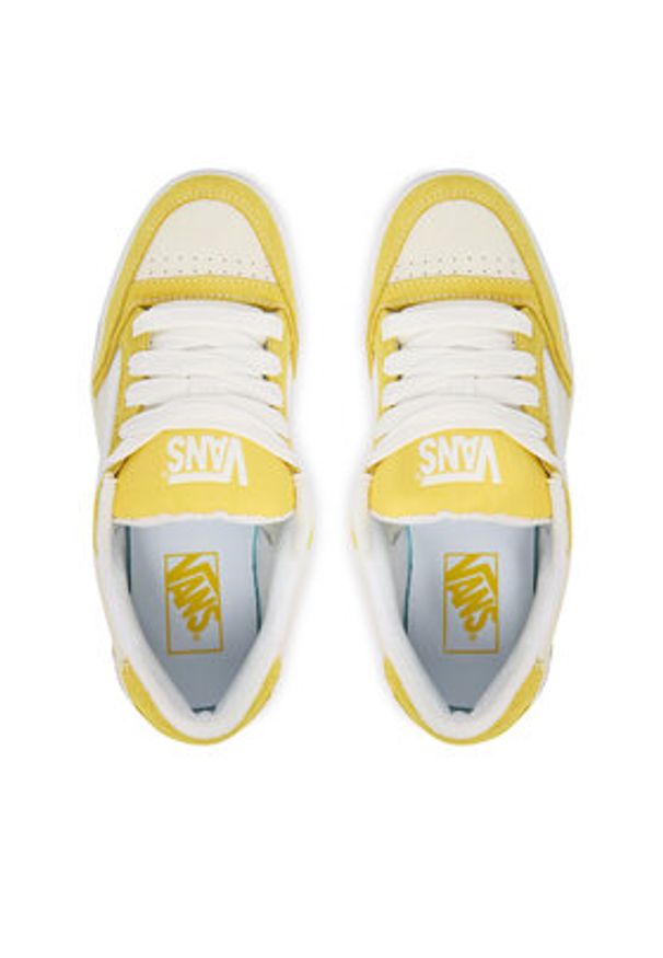 Vans Sneakersy Hylane VN000D1JFSH1 Żółty. Kolor: żółty. Materiał: skóra, zamsz