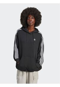 Adidas - adidas Bluza adicolor 3-Stripes IU2418 Czarny Oversize. Kolor: czarny. Materiał: bawełna