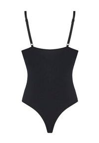 Karl Lagerfeld - KARL LAGERFELD Body B1W47049 Czarny Slim Fit. Typ kołnierza: dekolt w karo. Kolor: czarny. Materiał: bawełna #2