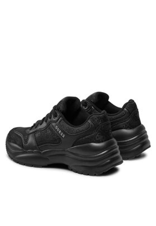 Guess Sneakersy Samnie FLFSAM FAL12 Czarny. Kolor: czarny. Materiał: skóra