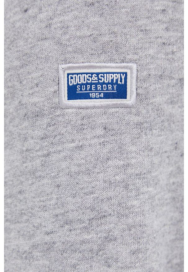 Superdry Bluza męska kolor szary melanżowa. Okazja: na co dzień. Kolor: szary. Wzór: melanż. Styl: casual