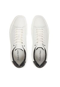 Calvin Klein Sneakersy Chunky Cupsole Laceup Clean Lth HM0HM02239 Biały. Kolor: biały. Materiał: skóra #4