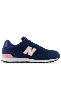 Buty młodzieżowe New Balance G5158OW - granatowe. Okazja: na co dzień. Kolor: niebieski. Materiał: zamsz, skóra, syntetyk, materiał. Szerokość cholewki: normalna #1