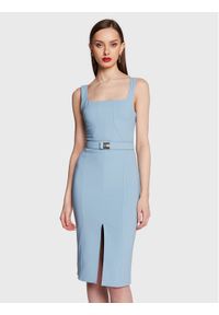 Sukienka koktajlowa Elisabetta Franchi. Kolor: niebieski. Styl: wizytowy #1