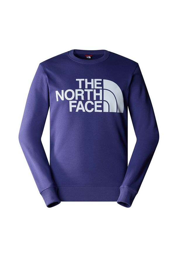 Bluza The North Face Standard 0A4M7WI0D1 - fioletowa. Okazja: na co dzień. Typ kołnierza: bez kaptura. Kolor: fioletowy. Materiał: bawełna. Wzór: aplikacja. Styl: casual, klasyczny