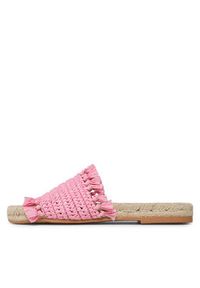 Manebi Espadryle Fringed Knots Raffia Jute Sandals V 2.9 Y0 Różowy. Kolor: różowy #3