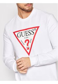 Guess Bluza Audley M2YQ37 K6ZS1 Biały Slim Fit. Kolor: biały. Materiał: bawełna #6