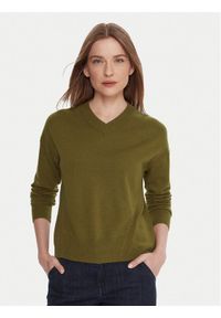 United Colors of Benetton - United Colors Of Benetton Sweter 102HD4032 Zielony Relaxed Fit. Kolor: zielony. Materiał: wiskoza