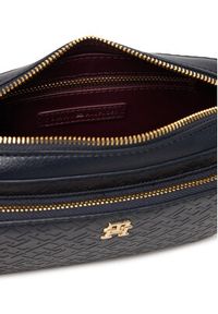 TOMMY HILFIGER - Tommy Hilfiger Torebka Th Icon Camera Bag Mono AW0AW18121 Granatowy. Kolor: niebieski. Materiał: skórzane #5