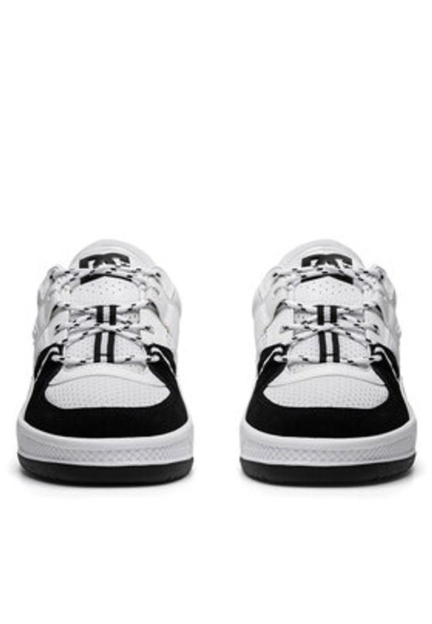 DC Shoes Sneakersy CONSTRUCT ADYS100822-BKW Biały. Kolor: biały. Materiał: skóra, zamsz