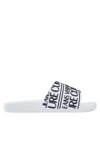 Versace Jeans Couture Klapki 79YA3SQ1 71352 003 Biały. Kolor: biały