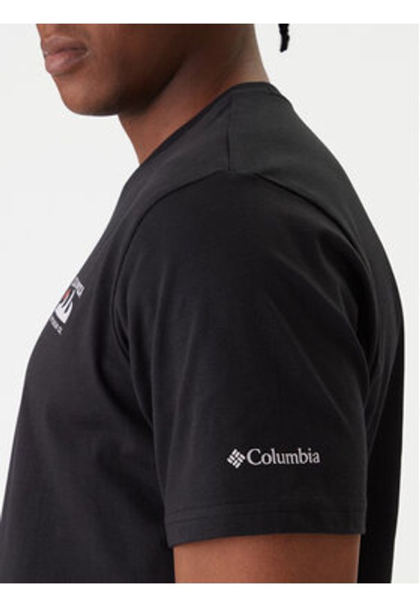 columbia - Columbia T-Shirt Explorers Canyon™ 2036451 Czarny Regular Fit. Kolor: czarny. Materiał: bawełna