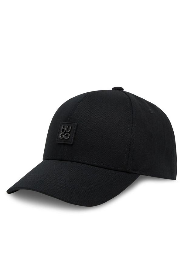 Hugo - Czapka z daszkiem HUGO. Kolor: czarny