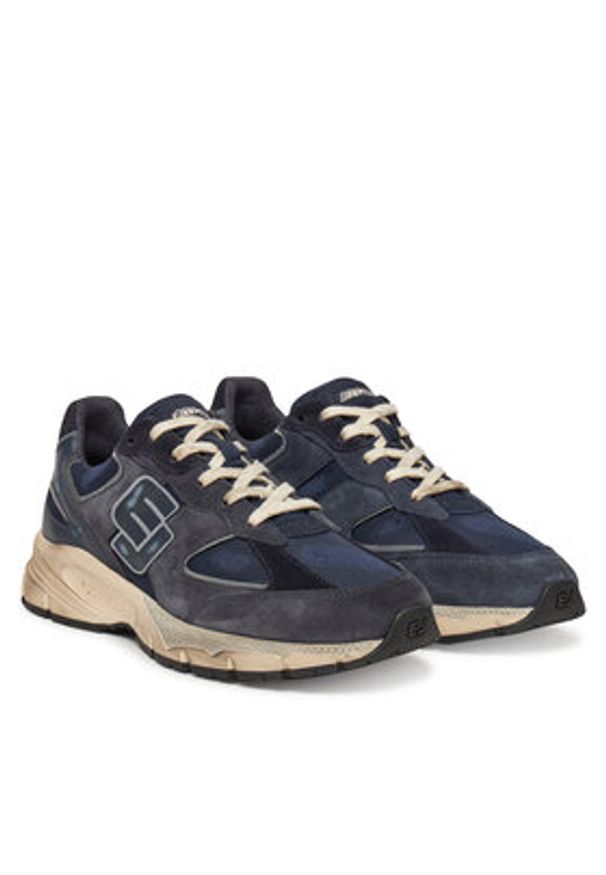 Enterprise Japan Sneakersy BB5017 PX645 Granatowy. Kolor: niebieski. Materiał: zamsz, skóra