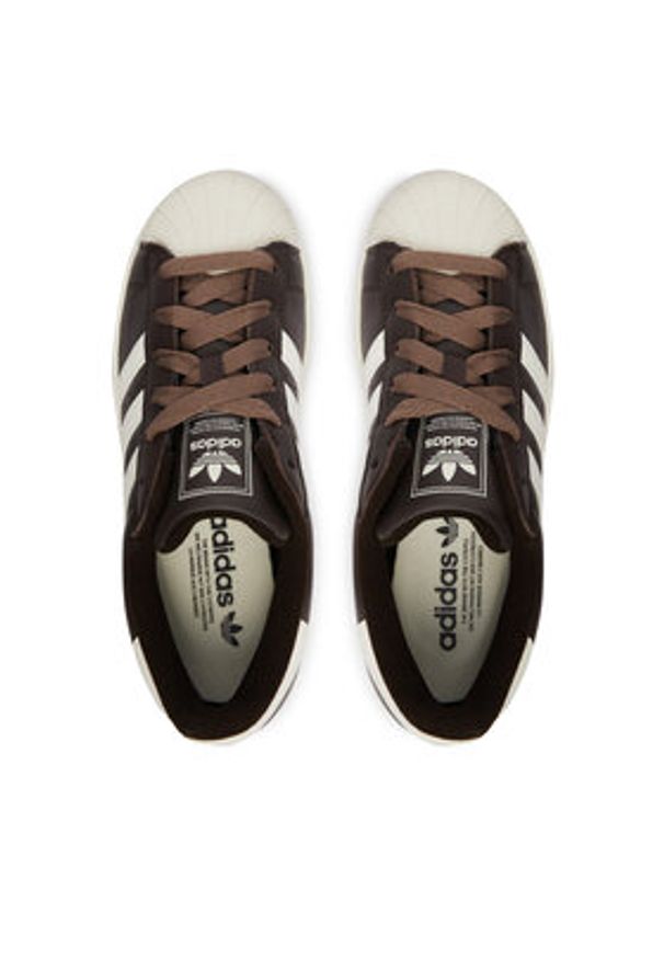 Adidas - adidas Sneakersy Superstar II W IH4146 Brązowy. Kolor: brązowy. Materiał: skóra. Model: Adidas Superstar