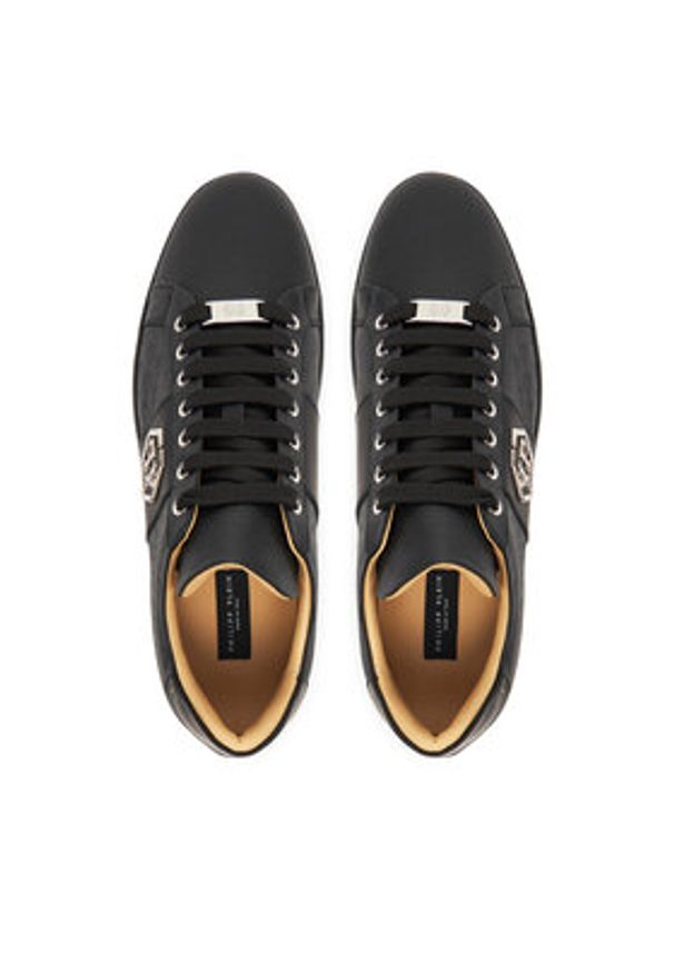 Philipp Plein - PHILIPP PLEIN Sneakersy PAES USC0768 PLE005N0202 Czarny. Kolor: czarny. Materiał: skóra