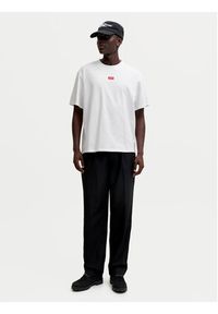 Jack & Jones T-Shirt Club Badge 12295036 Biały Regular Fit. Kolor: biały. Materiał: bawełna #7
