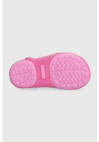 Crocs sandały dziecięce CROCS ISABELLA SANDAL kolor różowy. Zapięcie: rzepy. Kolor: różowy. Materiał: materiał #4