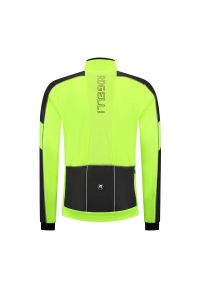 ROGELLI - Kurtka rowerowa zimowa męska Rogelli Essential Hi Vis. Kolor: żółty, czarny, wielokolorowy. Materiał: softshell. Sezon: zima #2