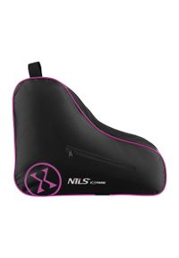 NILS EXTREME - Torba pokrowiec z zamkiem na łyżworolki TS306 Nils Extreme. Kolor: wielokolorowy, różowy, czarny
